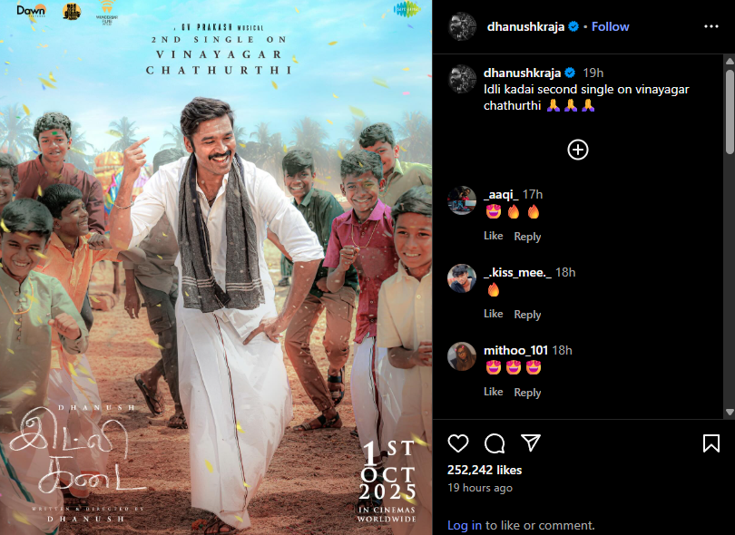 Idli Kadai Second Single